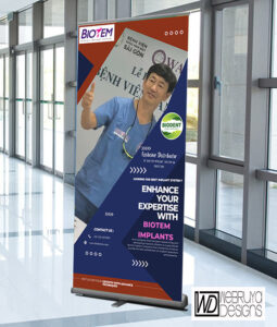 Standee Design For Biodent Care Services